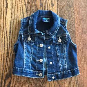Jean vest girls size 3T